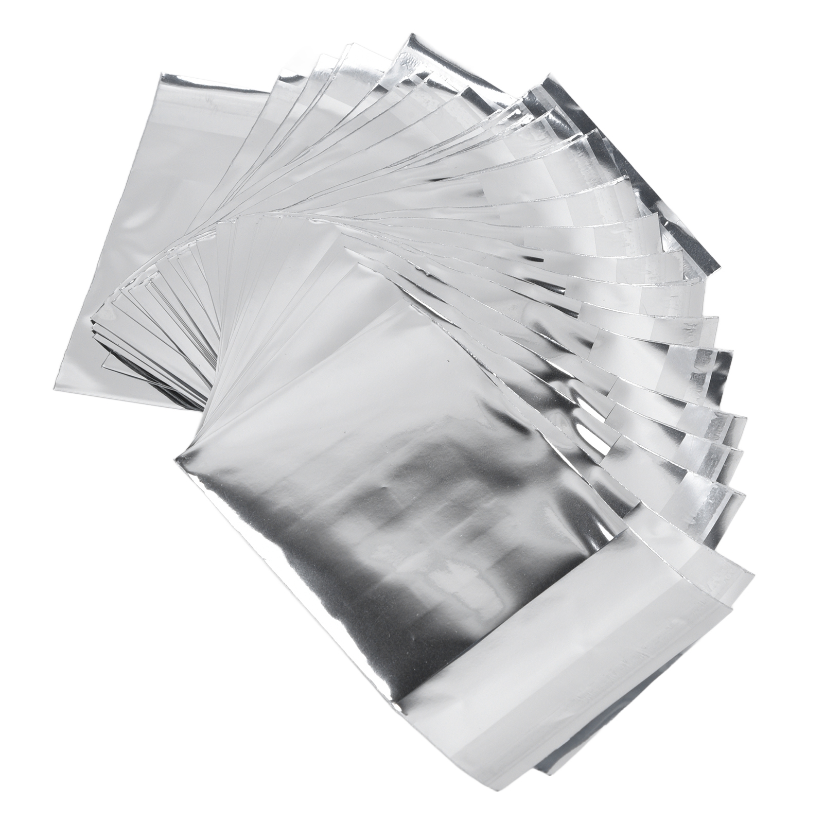 Packung Mit 50 Wiederverschließbaren, Wasserdichten Und Staubdichten, Wiederverwendbaren Und Langlebigen Aluminiumbeuteln, Geruchsabweisend, 6,5 X 6,5 Cm.