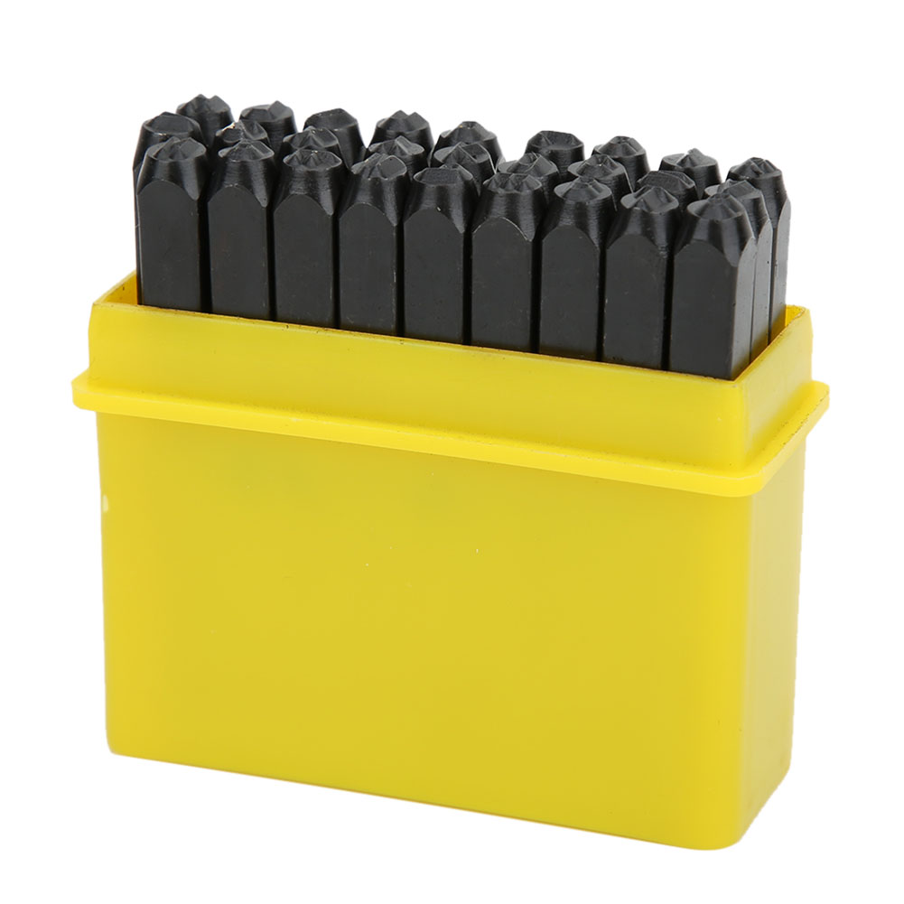 Bastelwerkzeugset Aus Kohlenstoffstahl, 3-mm-buchstabenstanzer, Mit Etui (alphabet)