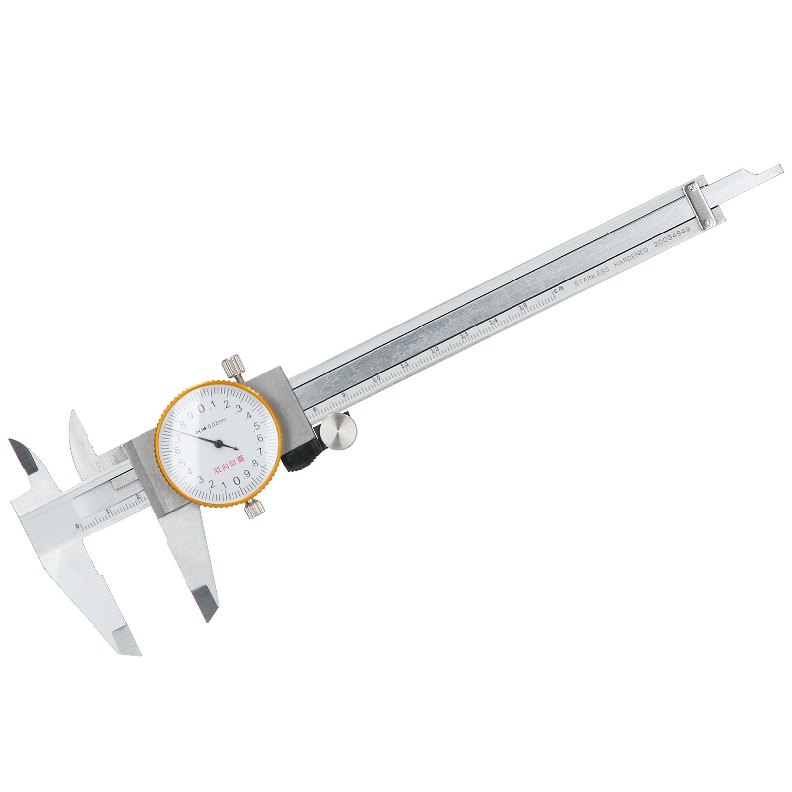 Nonius-messschieber 0,02 Double Shock Aus Edelstahl, Manuelles Messwerkzeug 0-150 Mm