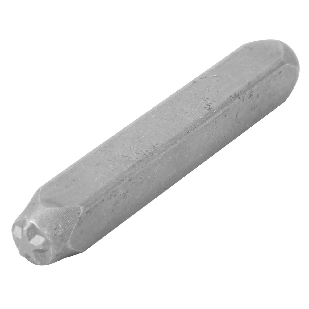 Sternförmiger Locher Aus Cr-v-stahl, 6 Mm Breit, 6,35 Cm (2,5 Zoll) Lang, Für Leder, Kunststoff Und Metall