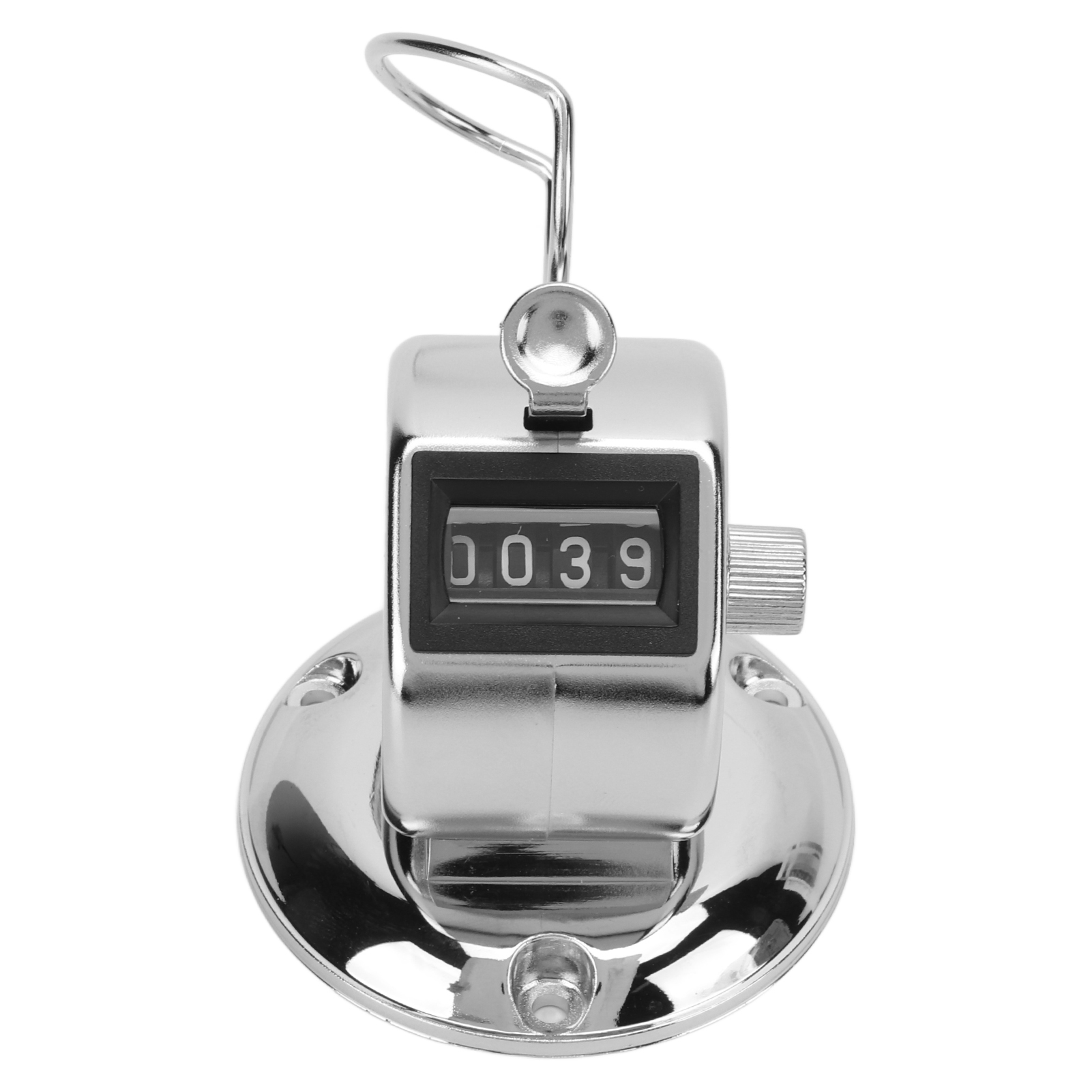 4-stelliger Klickzähler, Übersichtliches Display, Präziser Handzähler Mit Metallgehäuse Zur Erfassung Von Personen Und Gütern.