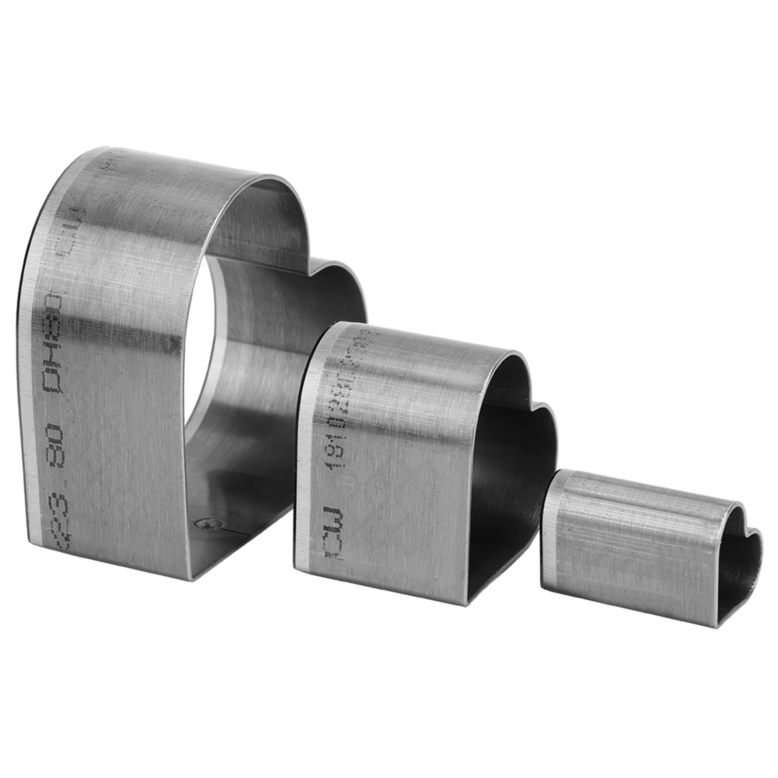 3-teiliges Set Für Handgefertigte Lederarbeiten: Messer, Form, Schneide- Und Perforationsschablone (herzförmig)