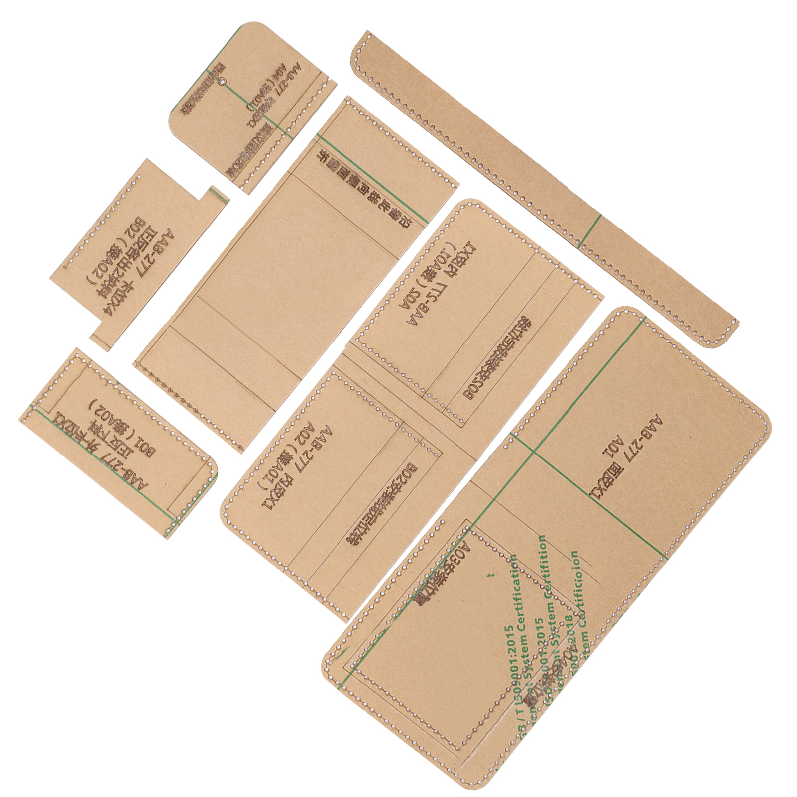 Acryl-schablone Zur Herstellung Kleiner Geldbörsen – Diy-werkzeug Aab-277