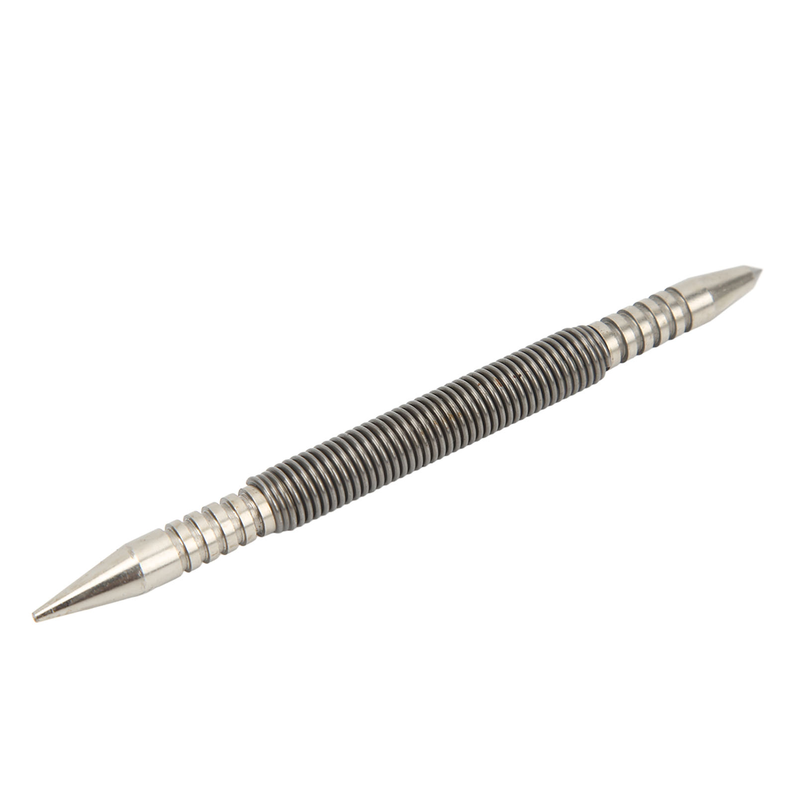 Doppelköpfiger, Federbelasteter Stempel Aus Hochfestem Kohlenstoffstahl, Kompakt Und Hammerlos, Für Holz, Metall Und Glas. 3/16"-stempelkopf. 1/16"-klammerkopf.
