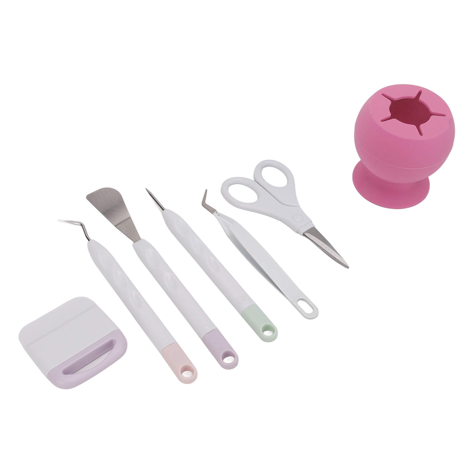 Einfach Zu Bedienende Bastelwerkzeuge Mit Silikon-aufbewahrungsbox Zum Papierschneiden, Gravieren Und Scrapbooking (rosa)