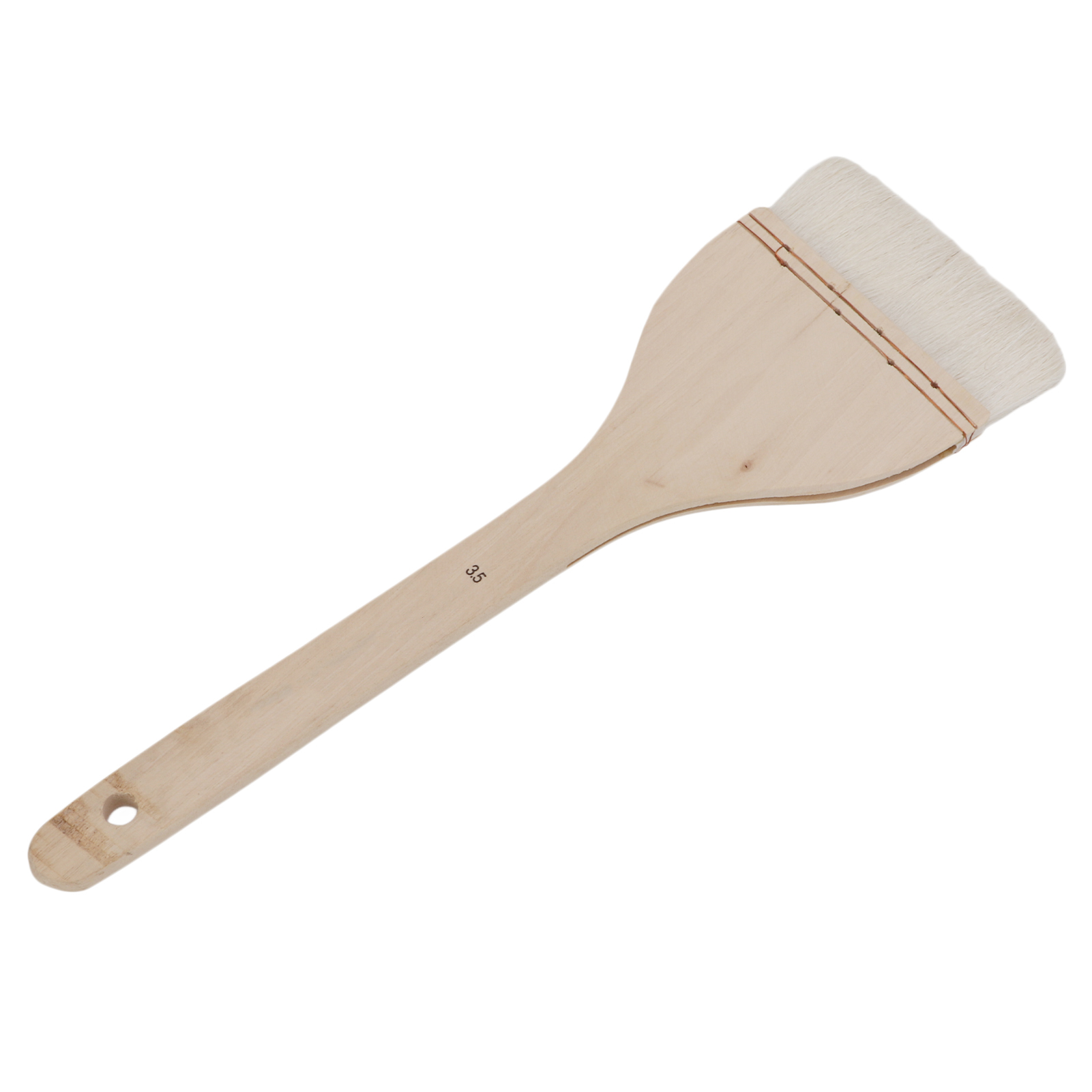 8,9 Cm (3,5 Zoll) Wollpinsel Mit Ergonomischem Holzgriff, Weich Und Glättend, Ideal Für Ölmalerei Auf Holztafeln.