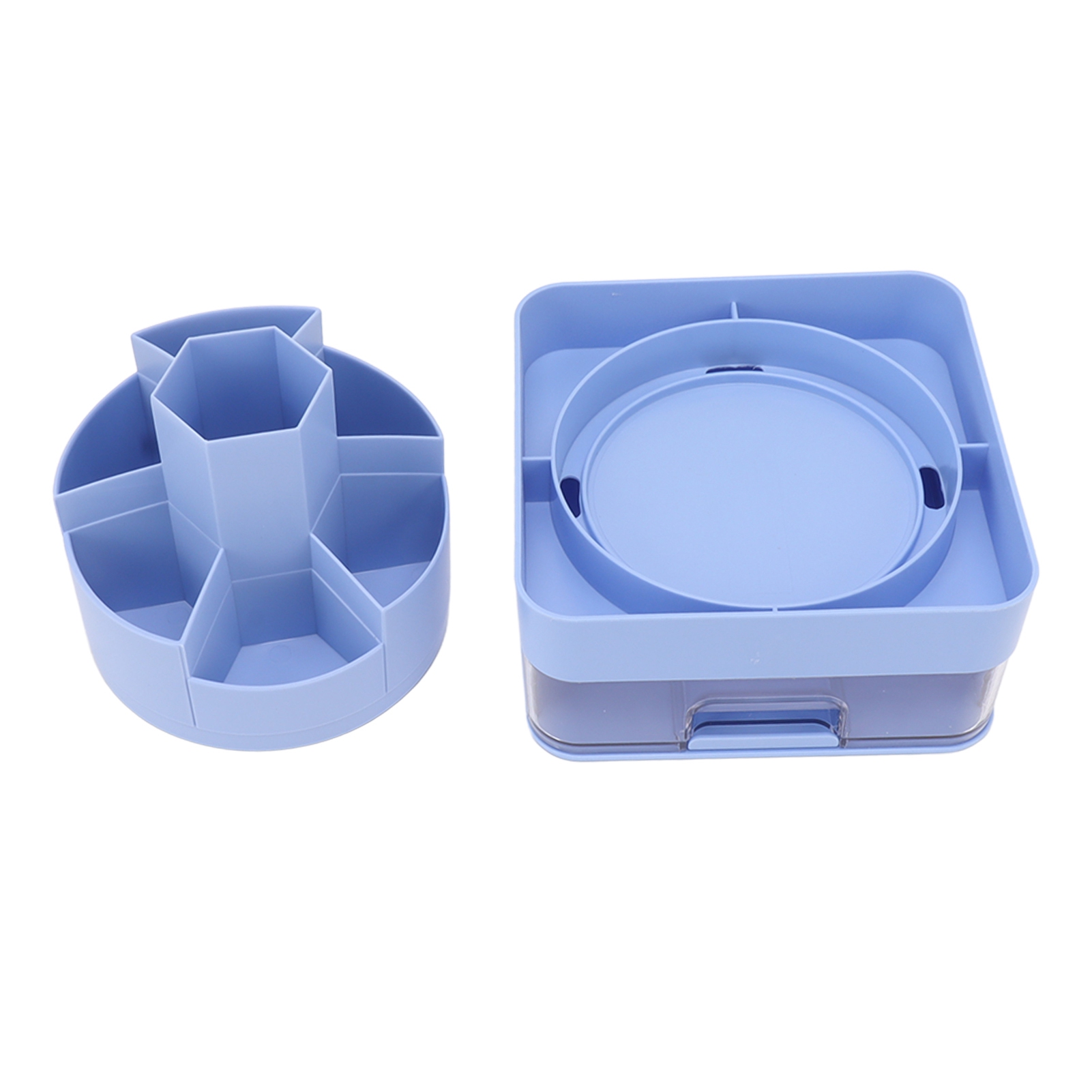 360° Drehbarer Stiftehalter Für Kinder Mit 11 Fächern, Rutschfester Unterseite, Ideal Für Die Schule (blau).