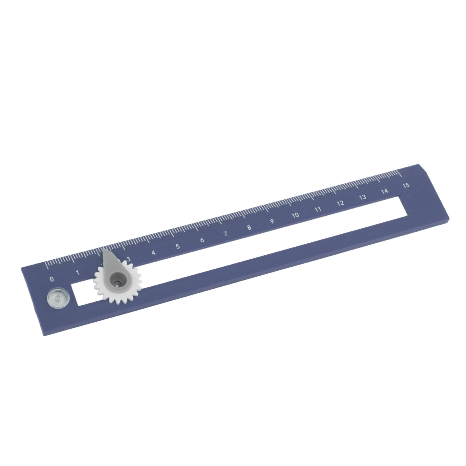 Hochpräziser 2-in-1-zirkel Und Lineal Für Schüler, Zeichenlernwerkzeug, Blau