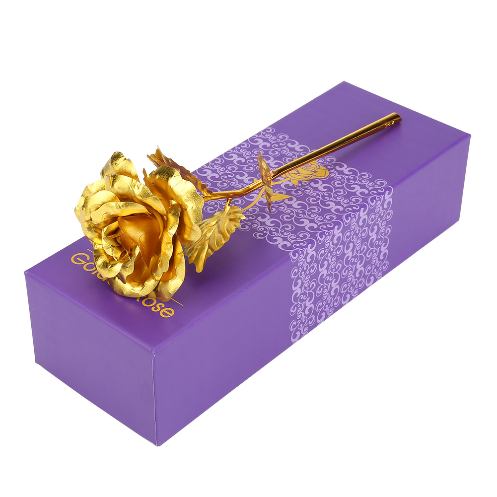 Künstliche Sammlerrose Aus 24-karätigem Gelbgoldblatt – Ein Einzigartiges Geschenk Für Freundin, Mutter Oder Ehefrau.