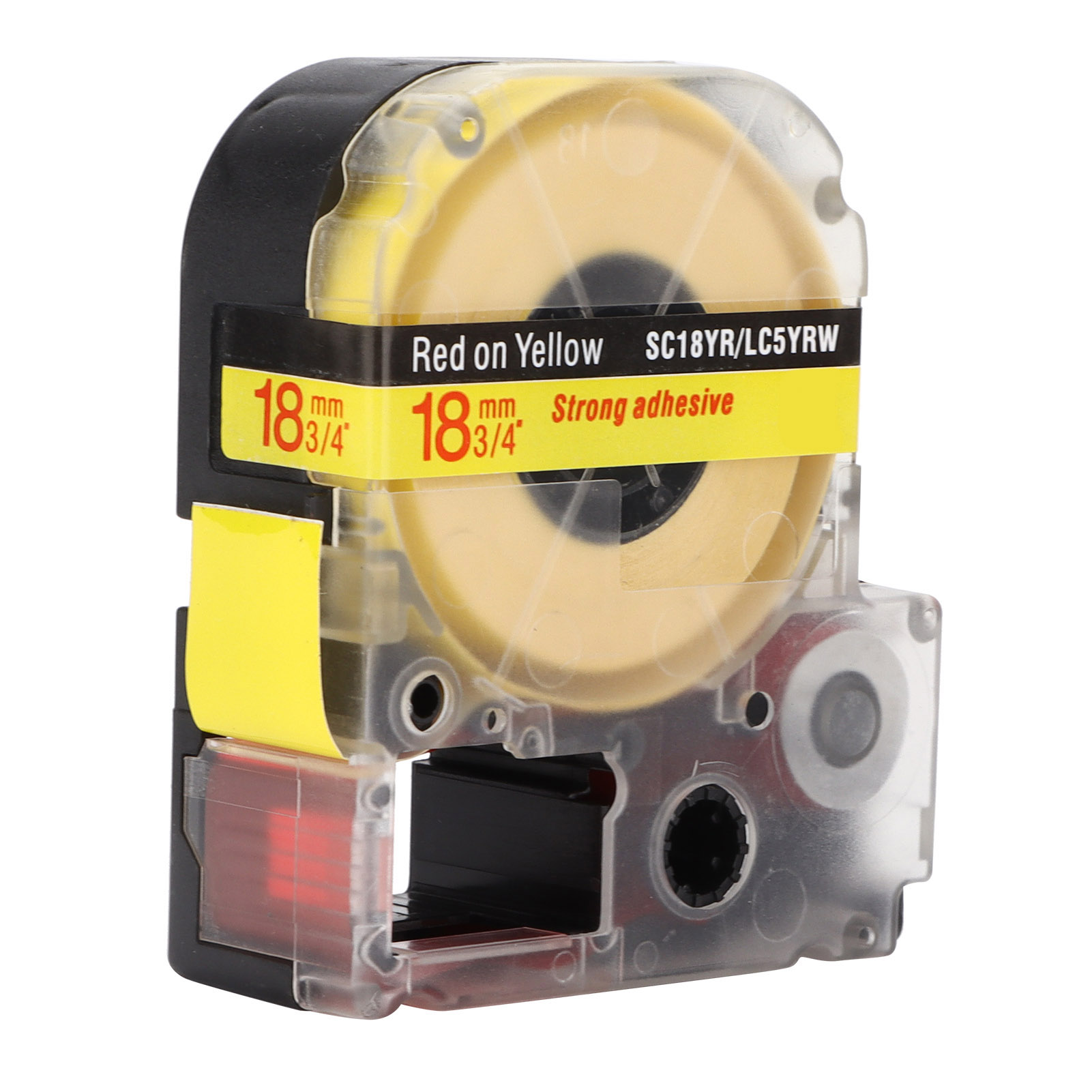 Ersatz-pet-etikettenband Für Epson-etikettendrucker Und Kingjim-etikettenmaschinen (rot Auf Gelb)