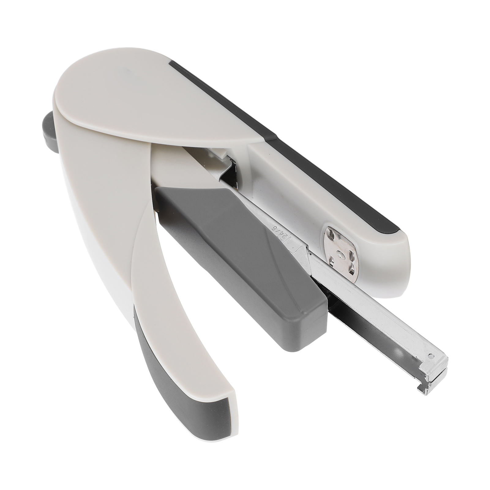 Tragbarer Großhefter (20 Blatt, 100 Nadeln) Mit Ergonomischem Griff Für Das Büro, Modell 5652, Weiß (grau).