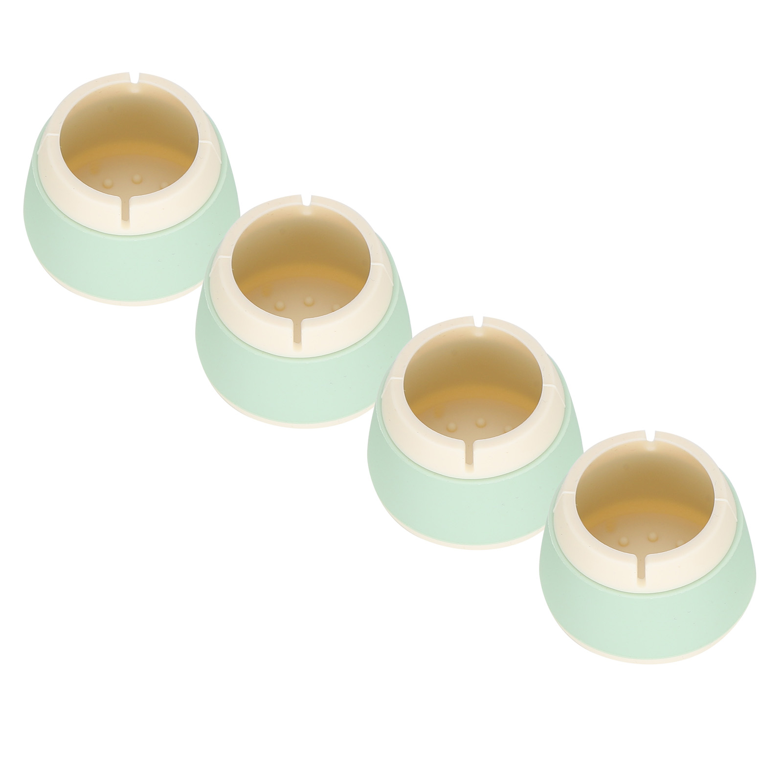 Set Mit 4 Runden, 3,3 X 4 X 4 Cm Großen, Rutschfesten Silikon-möbelgleitern Für Stuhl- Und Tischbeine (grün)