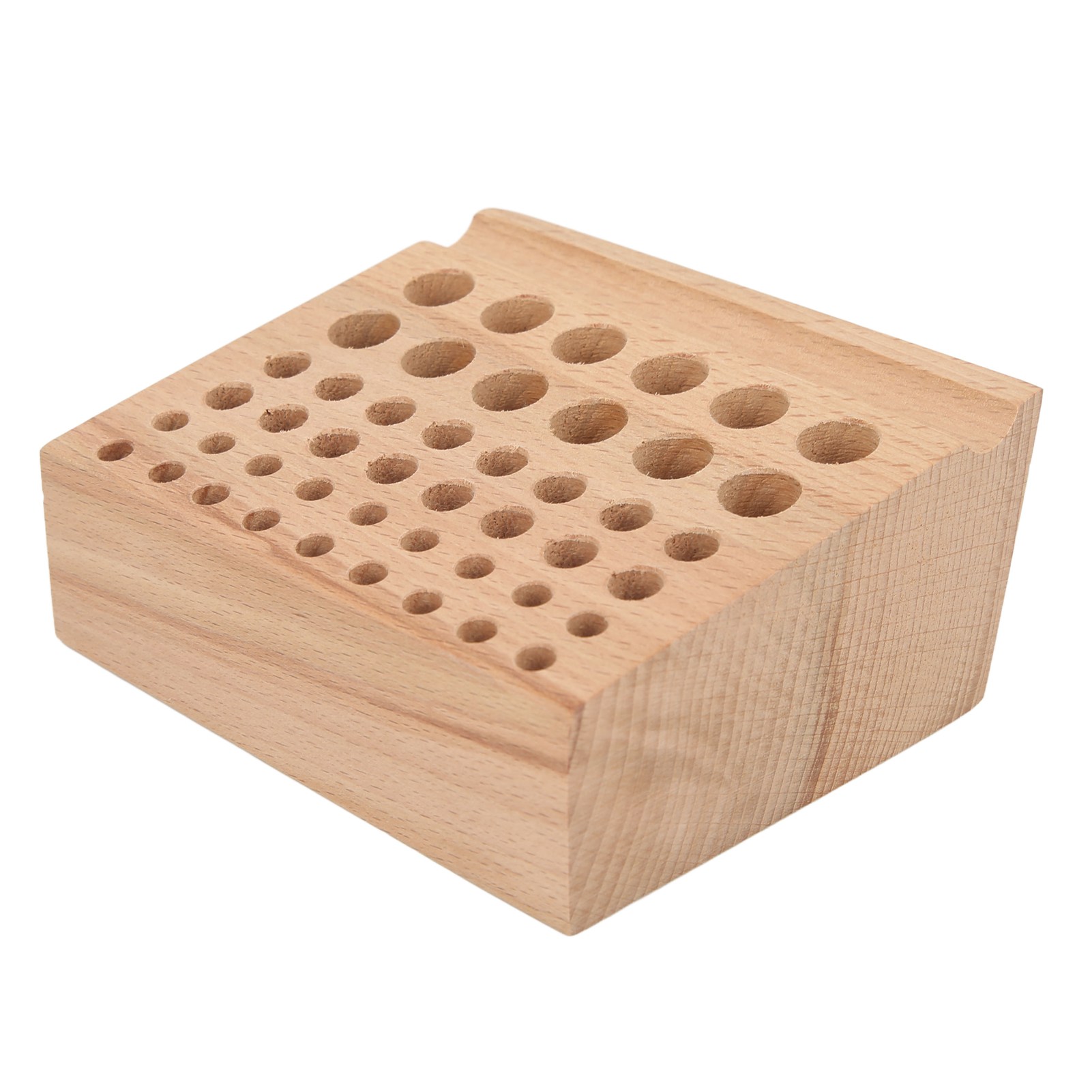 Werkzeughalter Für Die Lederbearbeitung, 46 Löcher, Robustes Holz, Praktisches Design, Lochzangenhalter.