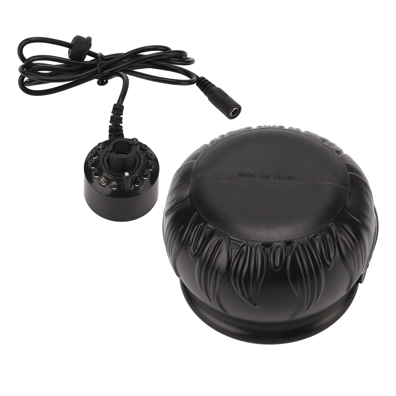 Tragbare Halloween-stimmungslampe In Einem Niedlichen Und Gruseligen Schwarzen Topf, Mit Eu-stecker 100-240v.