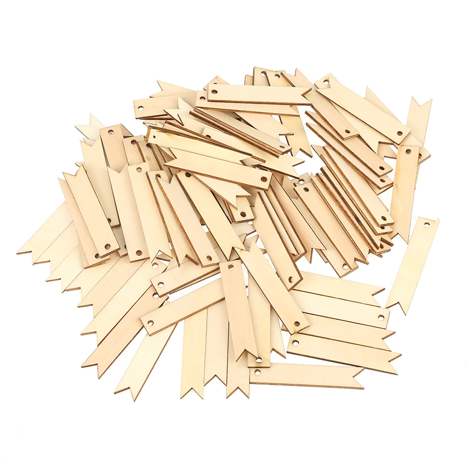 100 Holzanhänger In Naturfarben, Ideal Zur Wanddekoration Bei Hochzeiten Und Im Schlafzimmer (diy-zubehör).