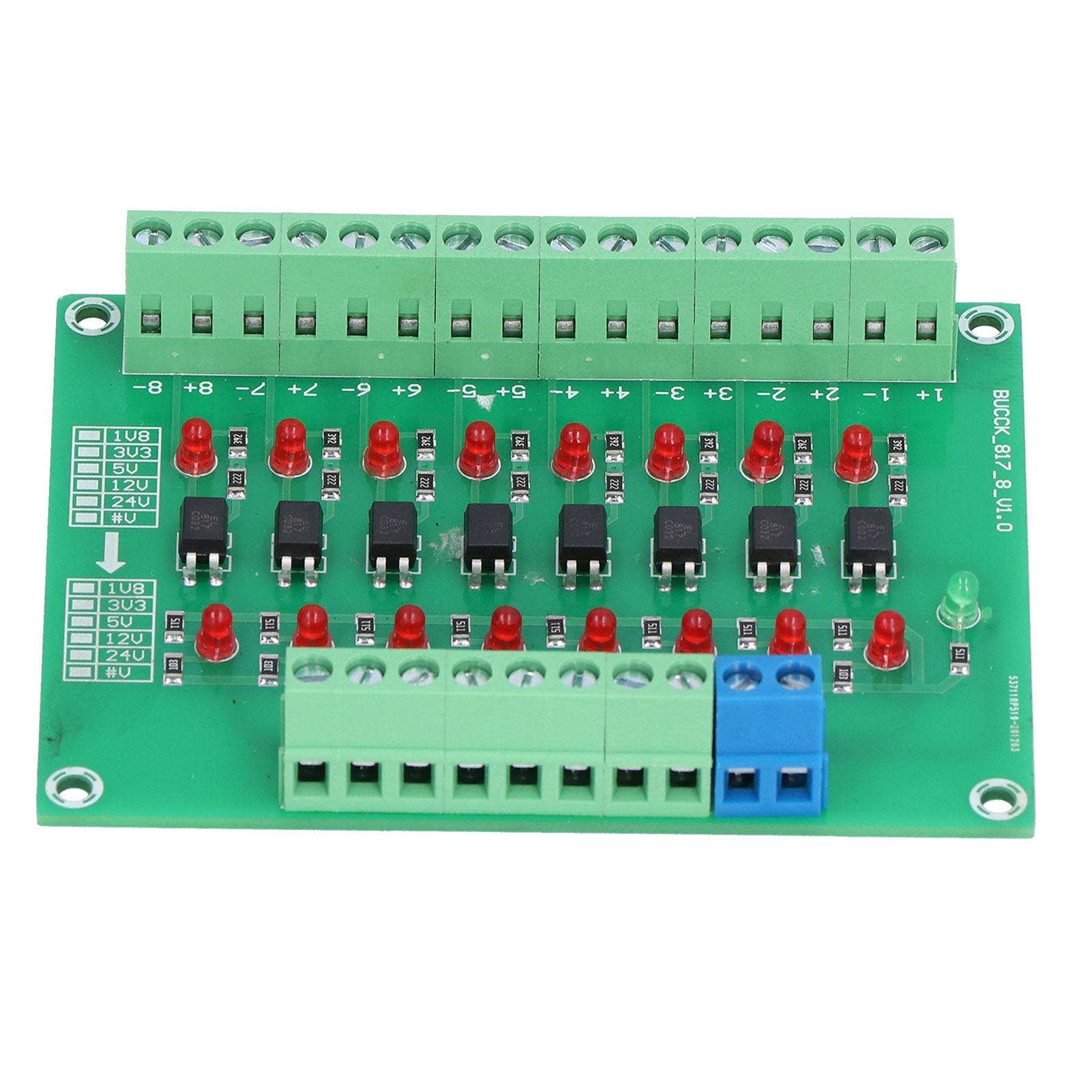 Optisches Isolationsmodul (24 V Auf 5 V), 8-kanal-sps-signalwandlerplatine Mit Optokoppler