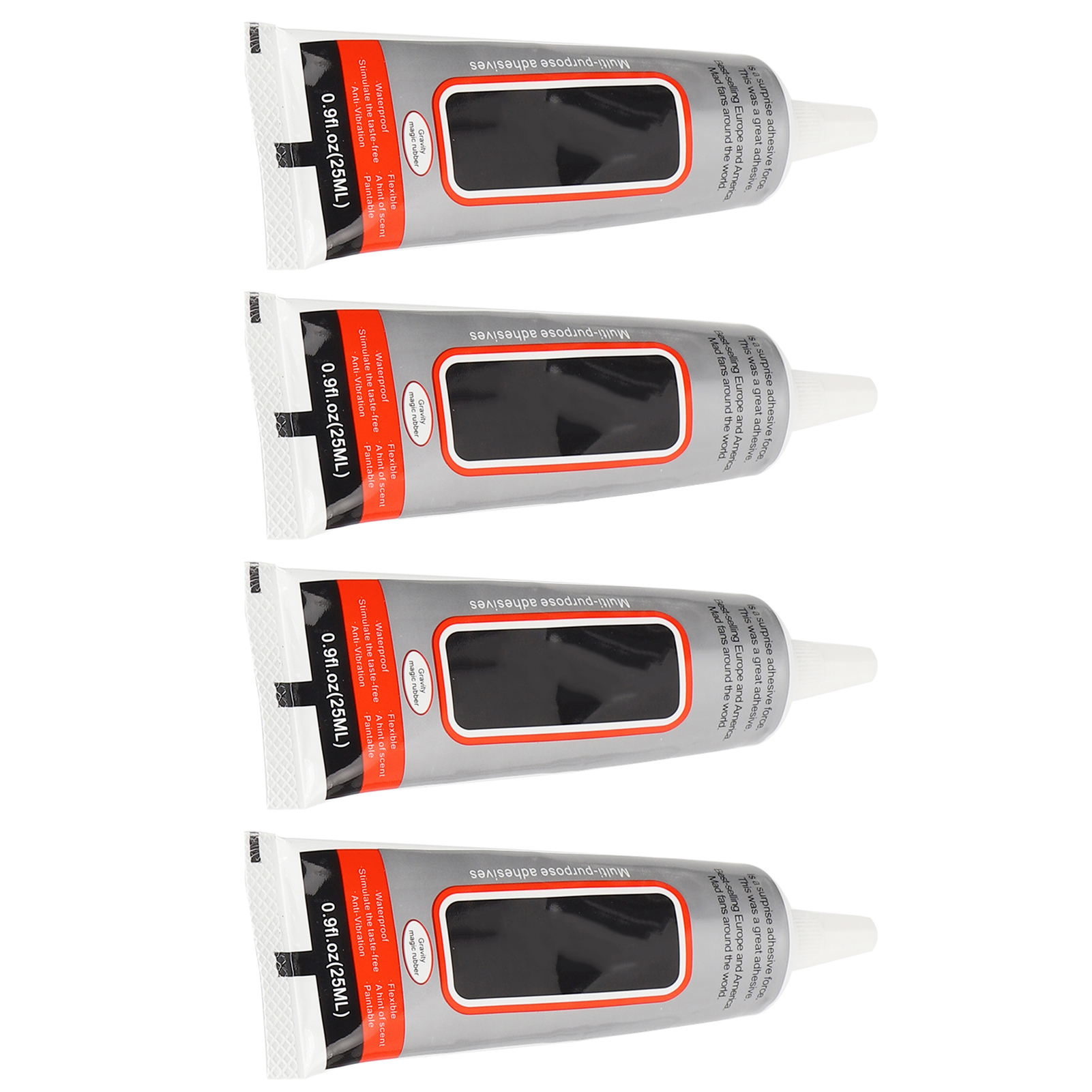 Reparaturkleber Für Touchscreens Von Mobiltelefonen, Verformungshemmend, Weich Und Zähflüssig, Inklusive Werkzeugset Zum Selberkleben (25 Ml B7000, 4er-packung)