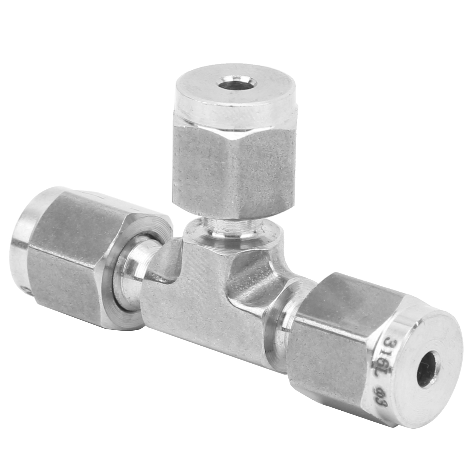 Kompressions-t-stück, Gleicher Durchmesser, Aus Warmgeschmiedetem Edelstahl 316 Ss-600-3ф3