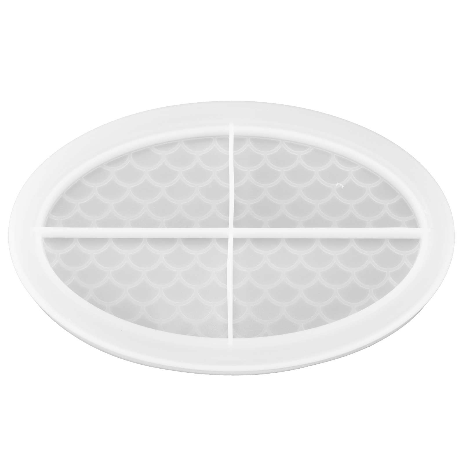 Epoxidharzform Für Obstschale, Dekorative Silikonform, Diy-zubehör, Ovale Form Für Fischschuppenschale