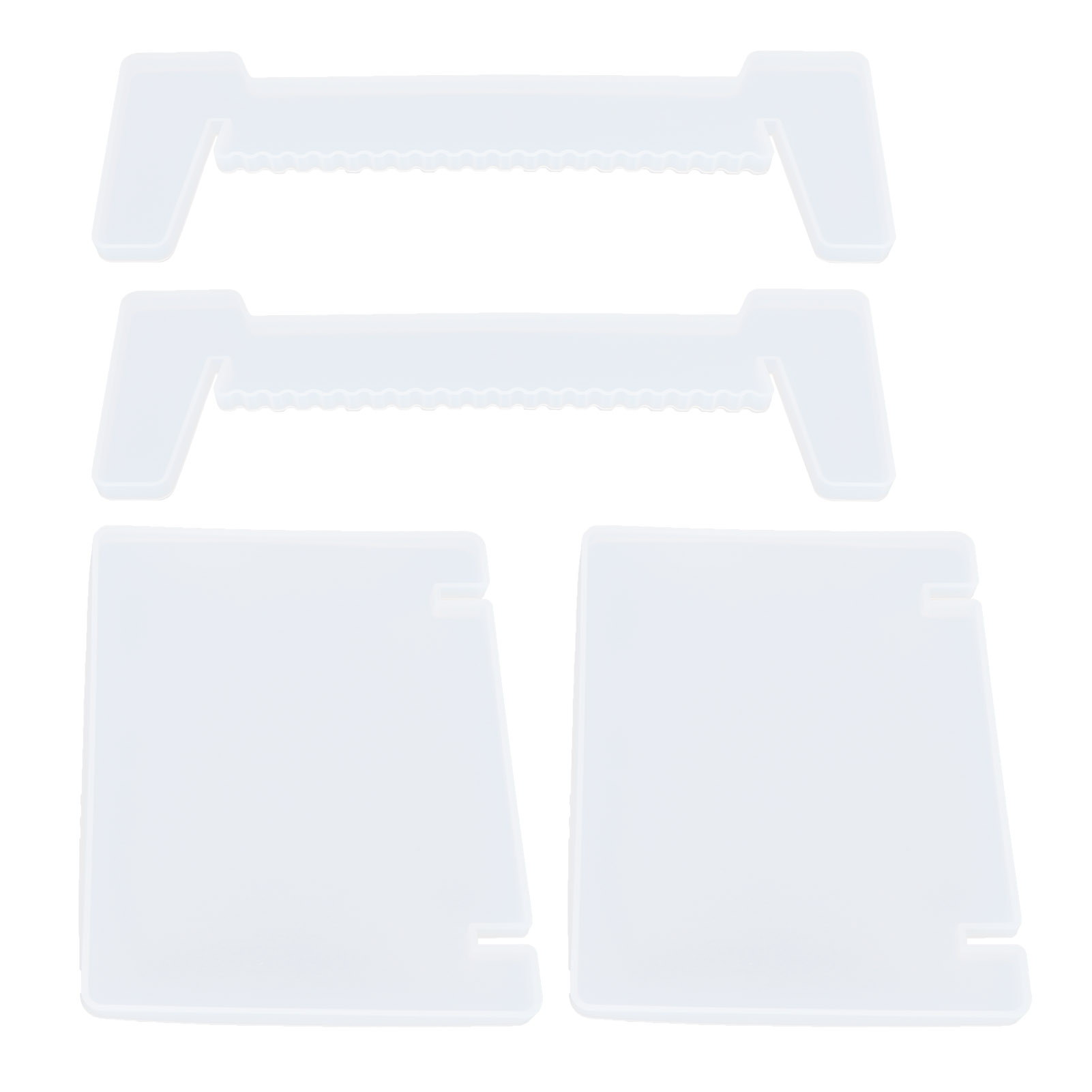 Transparente Silikonform Für Ein Aufbewahrungsregal Aus Kristallinem Epoxidharz, Ideal Für Die Herstellung Von Diy-geschenken Und Bastelarbeiten.