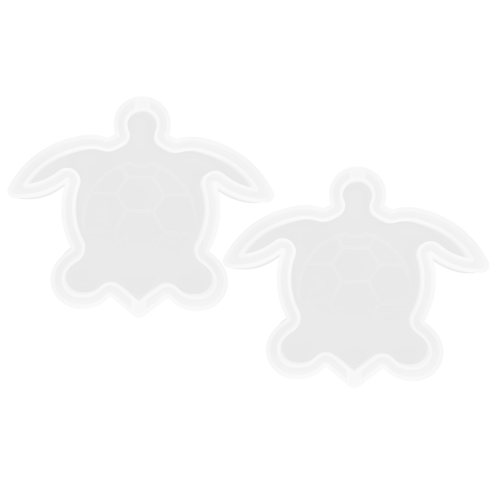 Set Aus 2 Schildkrötenförmigen Silikonformen, Bürodekoration Und Diy-bastelzubehör Für Schmuck.