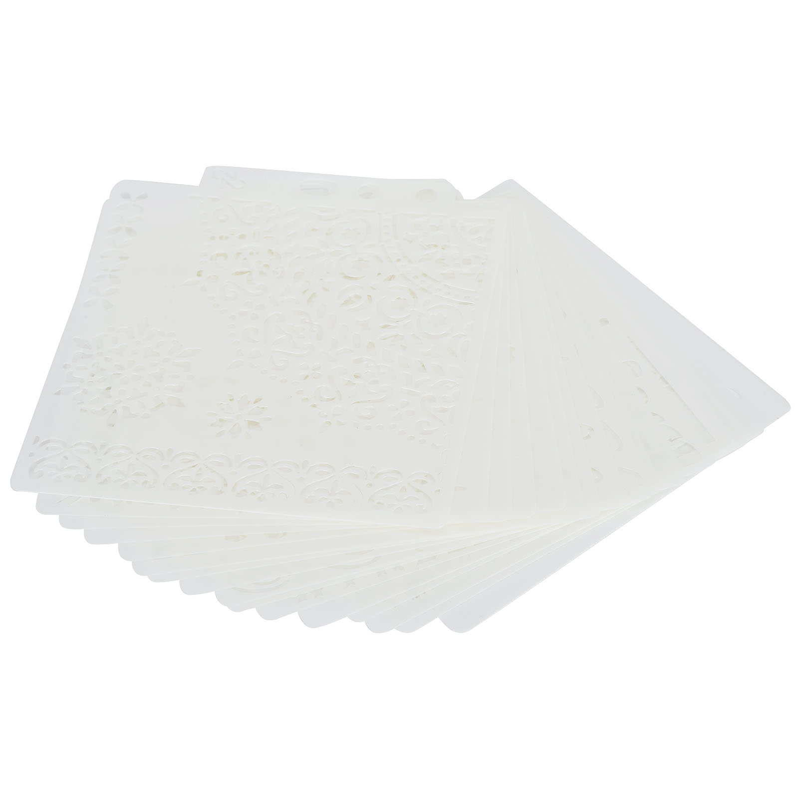 Set Mit 16 Mandala-schablonen Zum Malen Und Zeichnen, Ideal Für Kreative Hobbys.