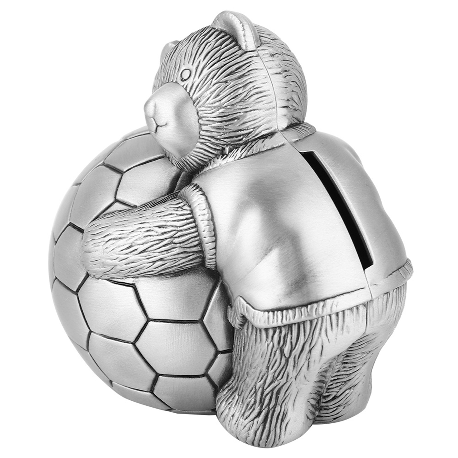 Spardose Mit Kleinem Bärenmotiv Und Fußball - Geschenk Für Kinder