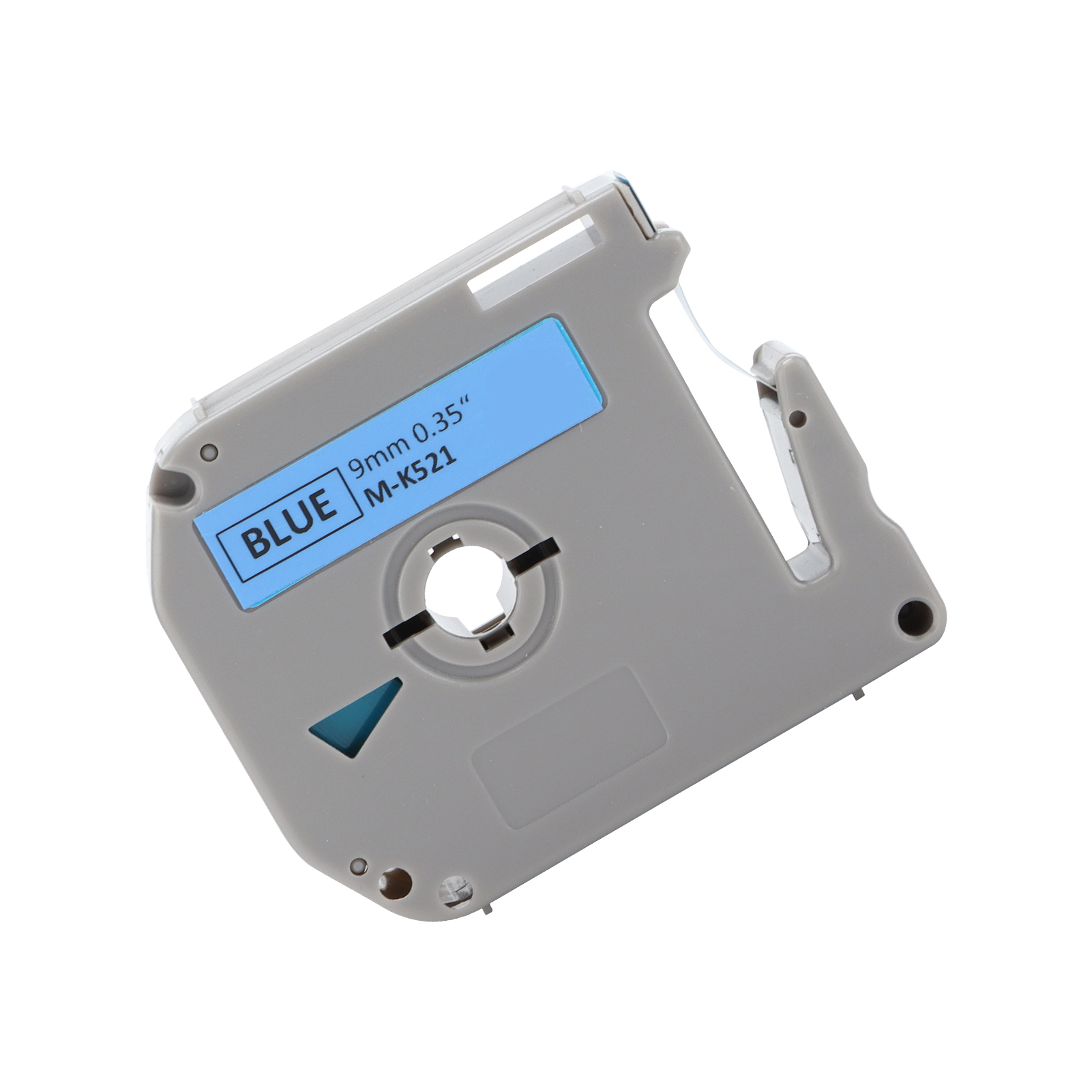 Mk 9-mm-ersatzetikettenband, 8 M Lang, Präziser Und Gleichmäßiger Druck, Langlebig, Transparent Und Strapazierfähig, Schwarz Auf Blau