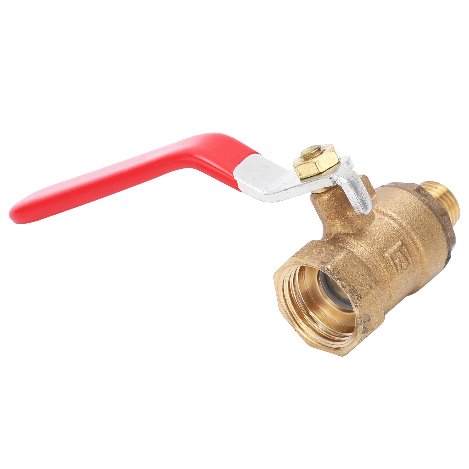 Kugelhahn Für Luftkompressoren Aus Kupferguss, 1/2"-innengewinde, 1/4"-außengewinde, Anschlusszubehör.