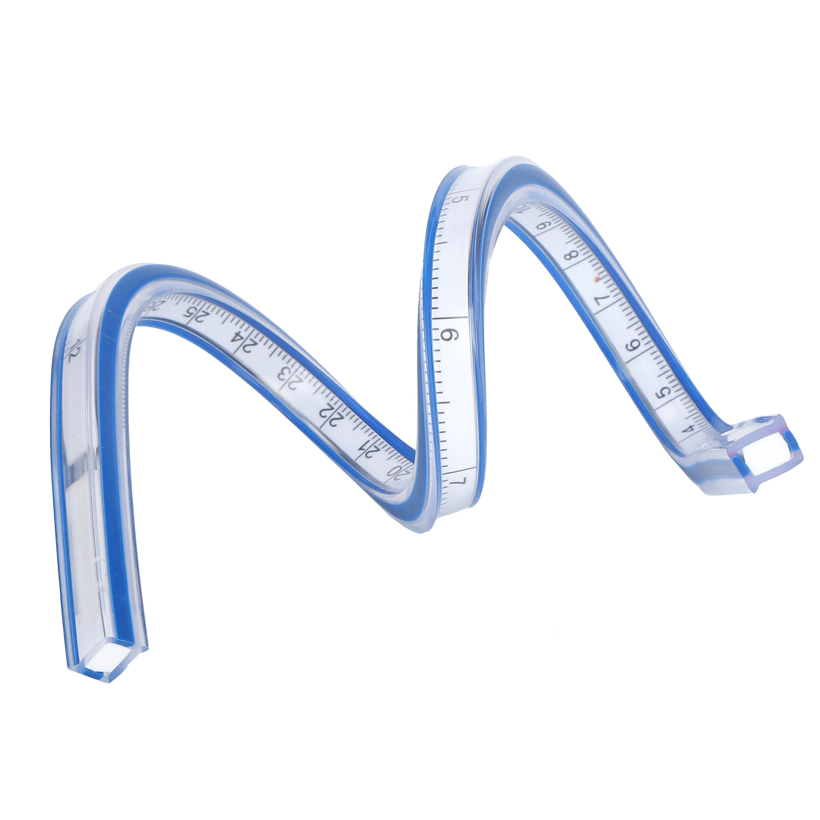 Flexibles, Gebogenes Kunststofflineal Mit Metrischer Skala, Flexibles Messwerkzeug Zum Zeichnen Und Nähen, 30 Cm Flexibles, Gebogenes Lineal
