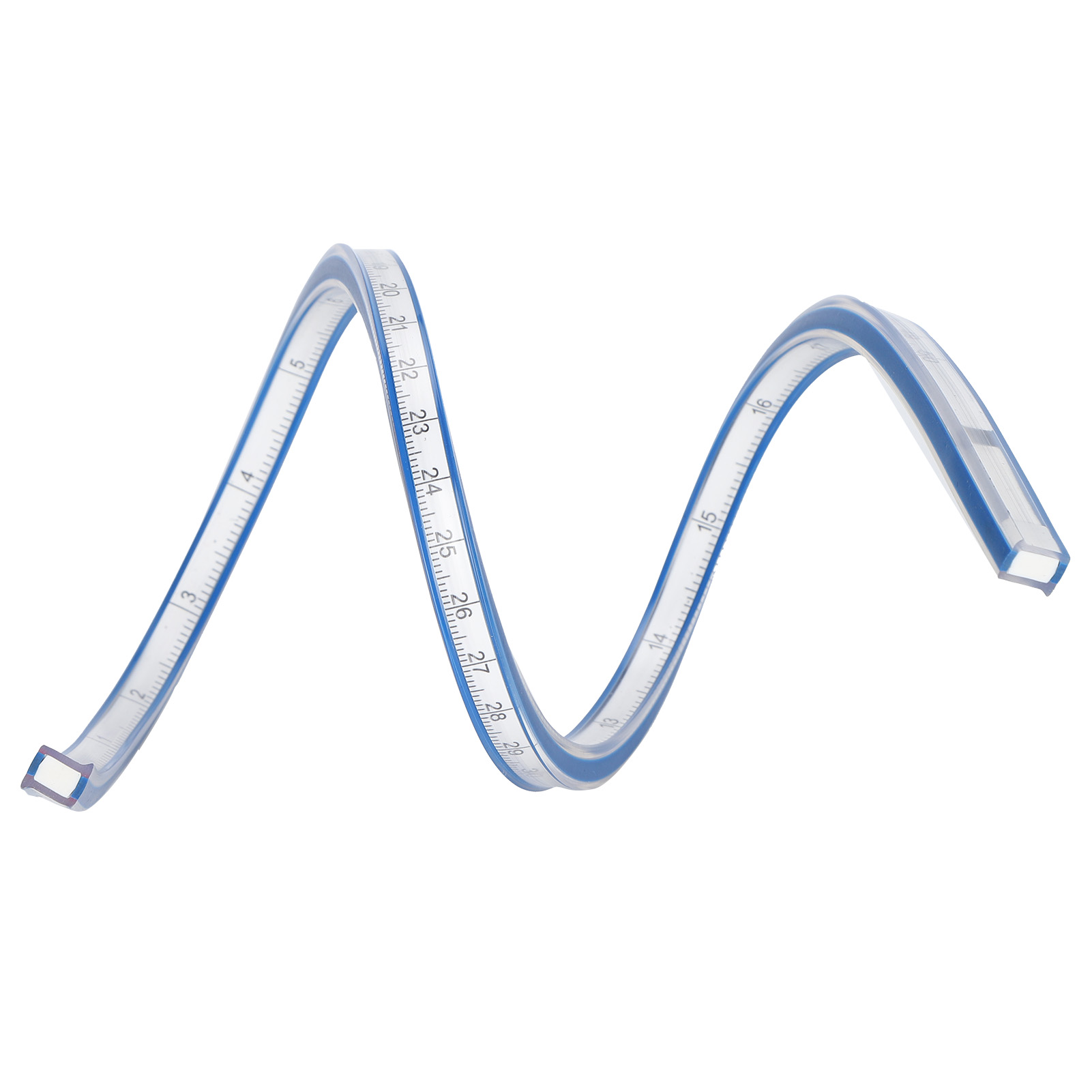 Flexibles, Gebogenes Kunststofflineal Mit Metrischer Skala, Flexibles Messwerkzeug Zum Zeichnen Und Nähen, 50 Cm Flexibles, Gebogenes Lineal