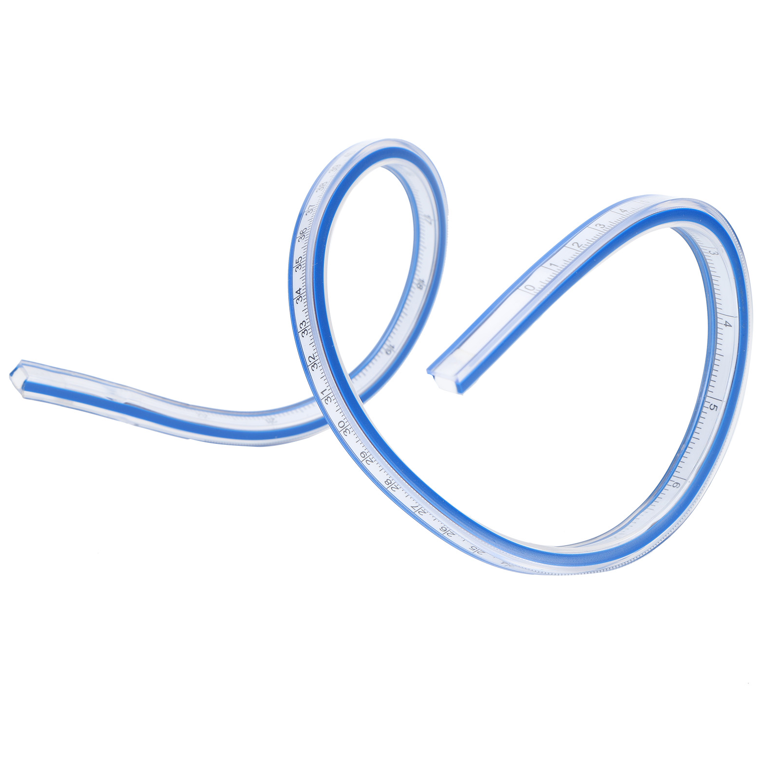 Flexibles, Gebogenes Kunststofflineal Mit Metrischer Skala, Flexibles Messwerkzeug Zum Zeichnen Und Nähen, 60 Cm Flexibles, Gebogenes Lineal