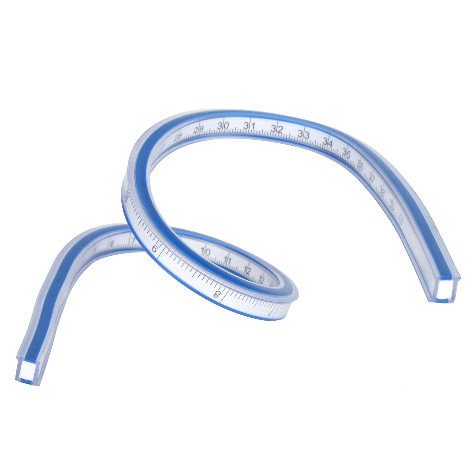 Flexibles, Gebogenes Kunststofflineal Mit Metrischer Skala, Flexibles Messwerkzeug Zum Zeichnen Und Nähen, 40 Cm Flexibles, Gebogenes Lineal
