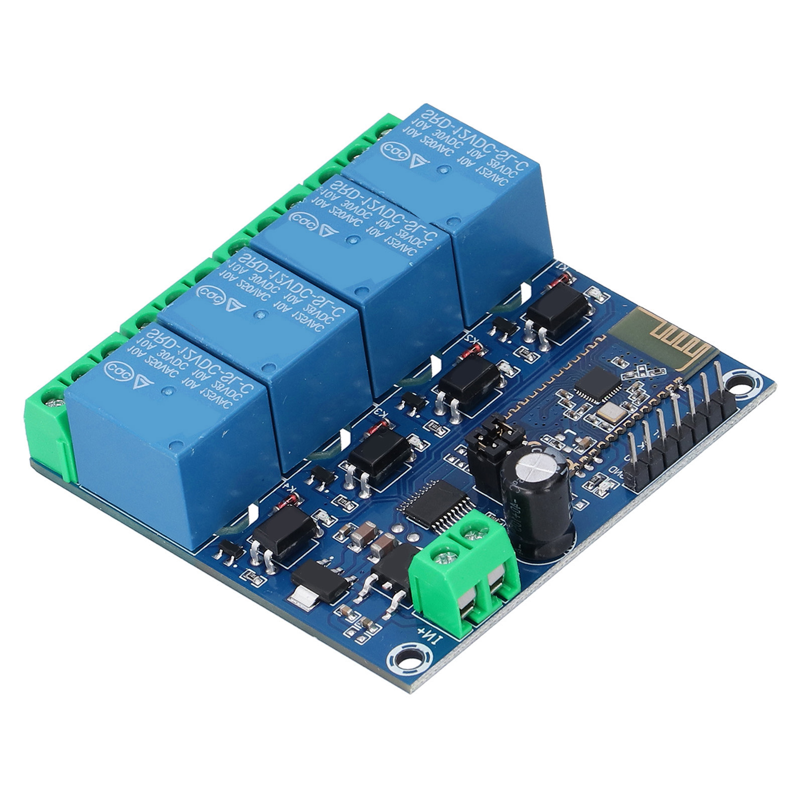 4-kanal-bluetooth-relaismodul Zur Fernsteuerung Per Mobiltelefon Mit Kontrollleuchte, Dc12v