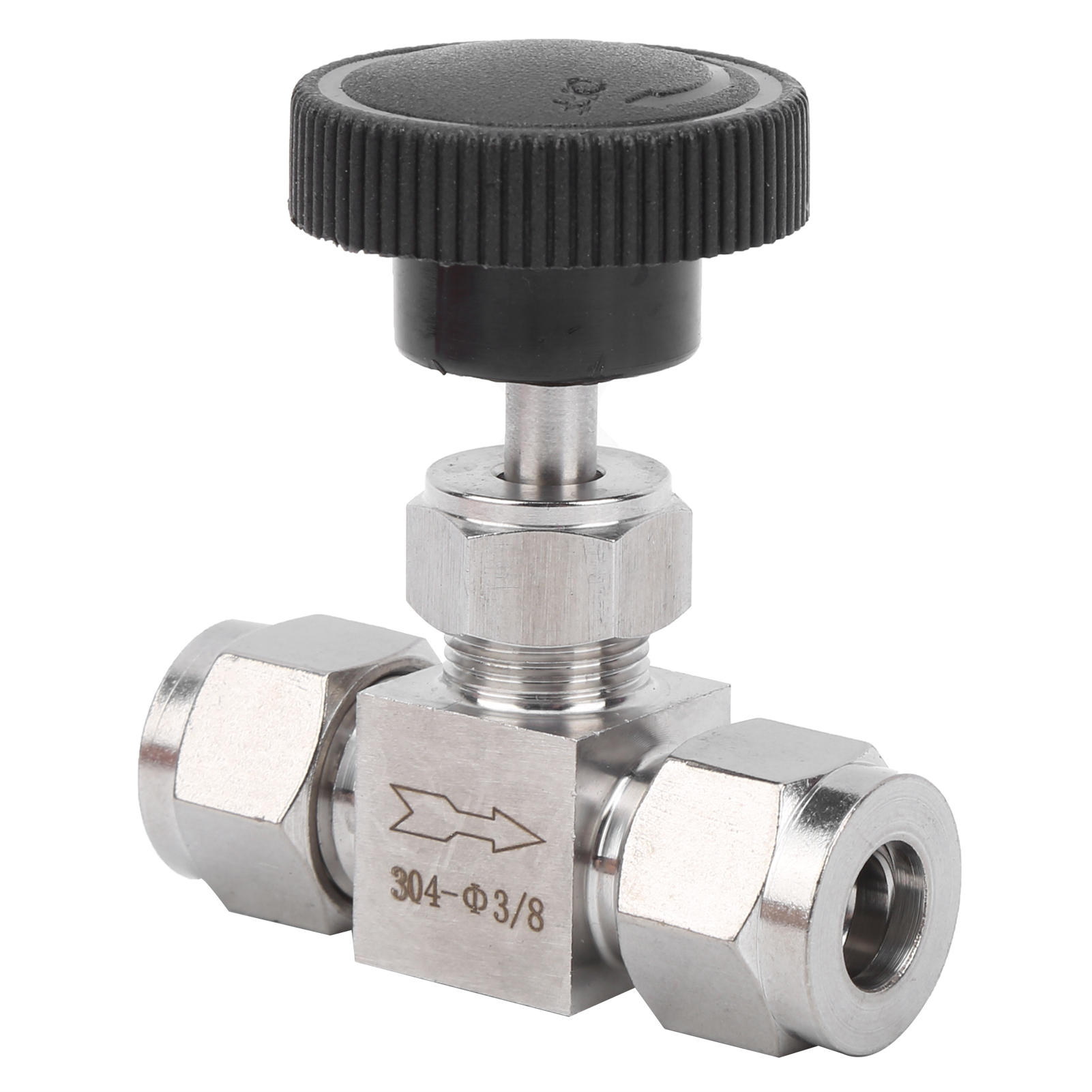Hochdruck-2-wege-nadelventil Aus Edelstahl 304 Zur Regulierung Des Durchflusses Von Wasser, Gas Und Flüssigkeiten Ф3/8