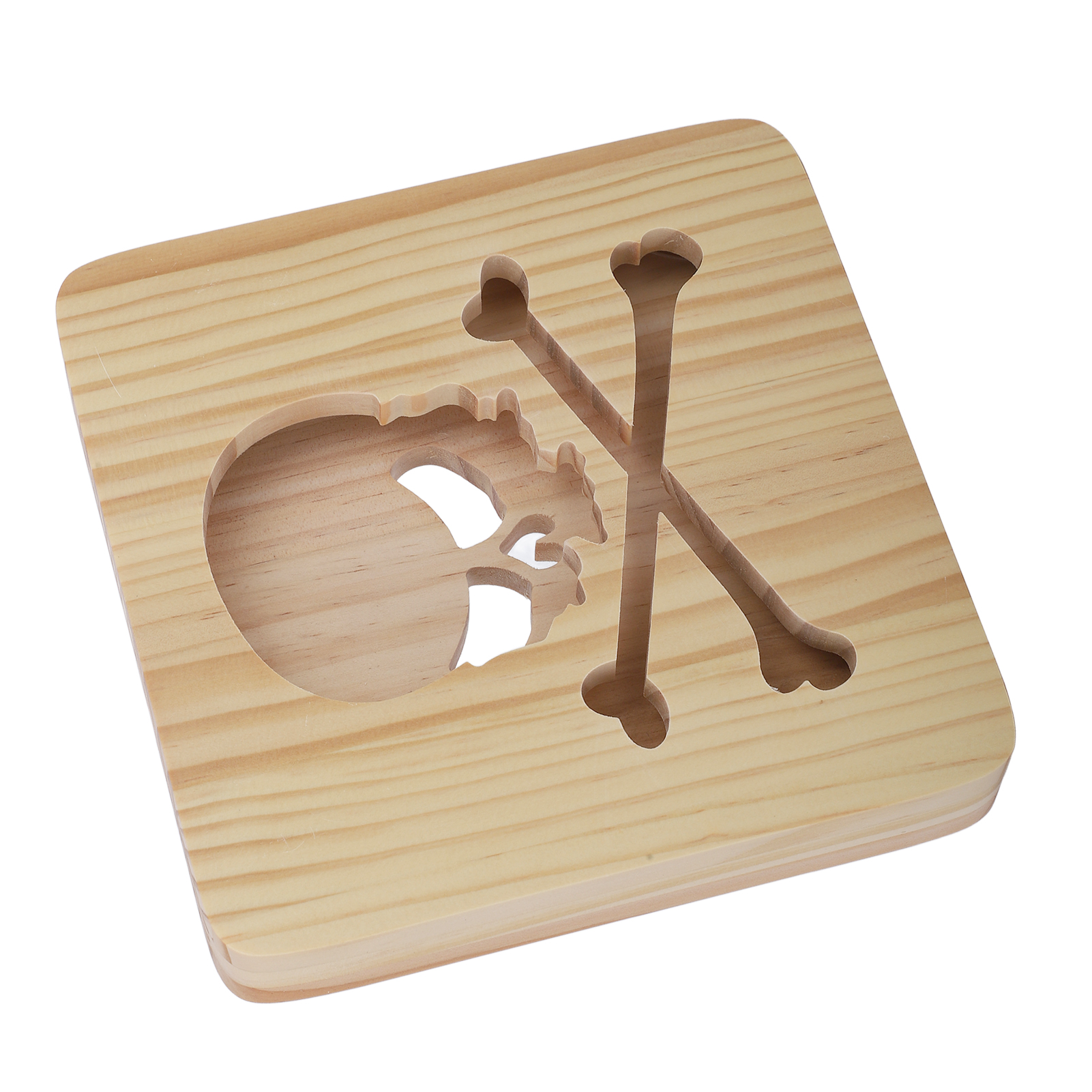 Halloween-totenkopf-nachtlicht Aus Durchbrochenem Holz, Usb-lampe, Dekoration Für Wohnzimmer Oder Schlafzimmer