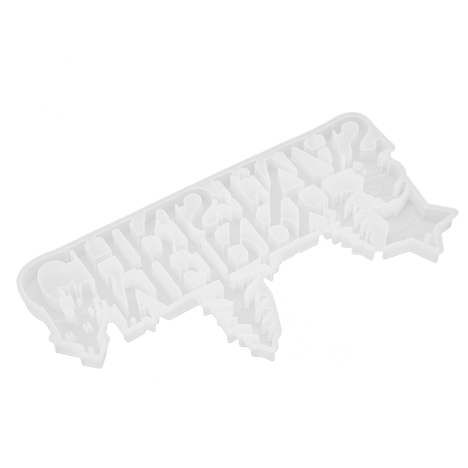 Weihnachtliche Silikonform Aus Kunstharz – Leicht Zu Reinigen, Wiederverwendbar Und Sicher – 3d-buchstabenformen Aus Kunstharz, Ideal Für Partydekorationen Und Geschenke