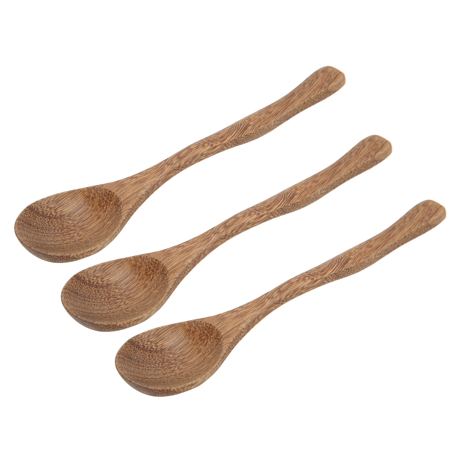 Set Mit 3 Leichten Holzlöffeln, Hitzebeständig Und Ideal Für Dekorationen Im Stil Von Baumstämmen, Für Den Täglichen Gebrauch