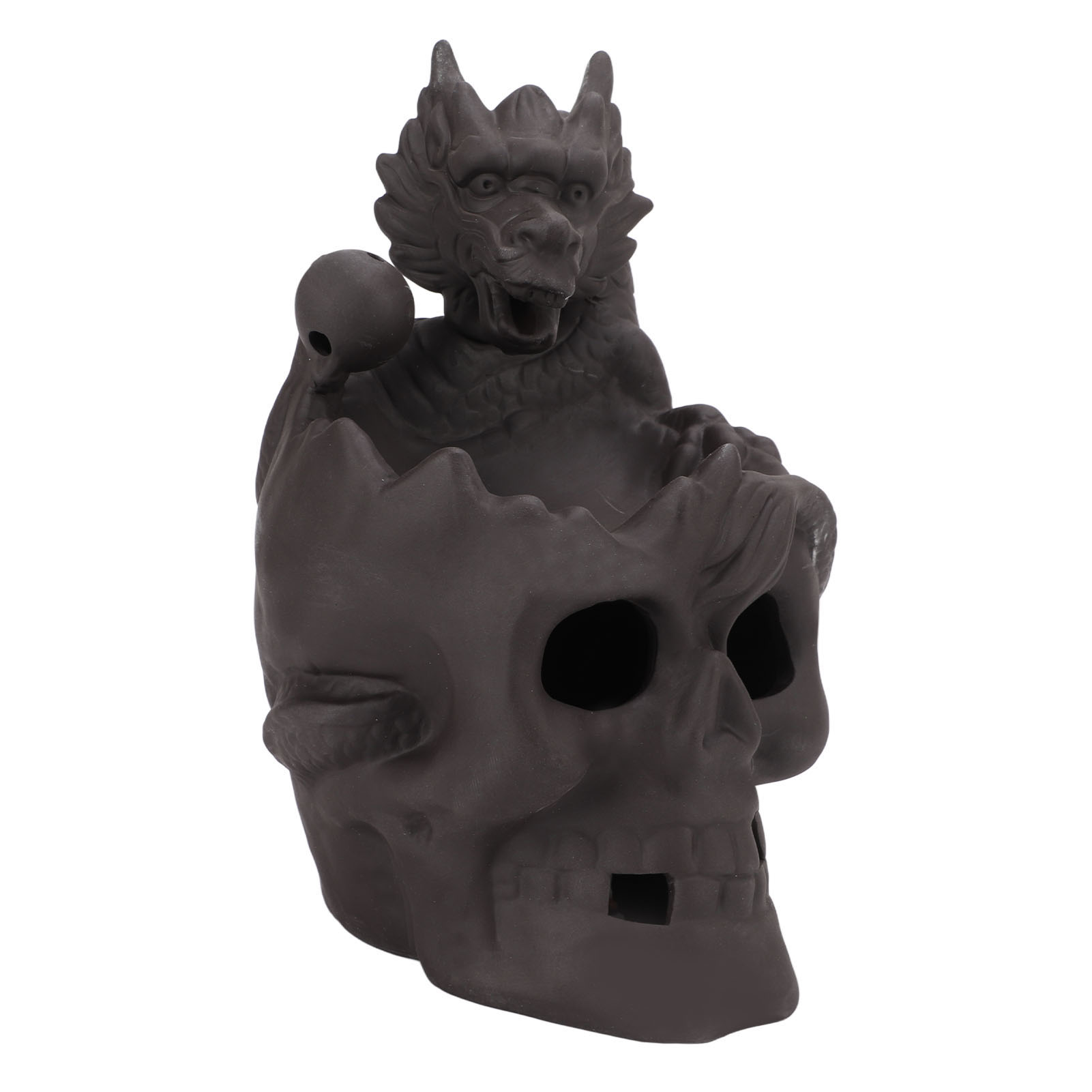 Insence Waterwall Totenkopf-räucherstäbchenhalter, Oberfläche Aus Lila Sand, Für Wohnzimmer, Büro Oder Klassenzimmer.