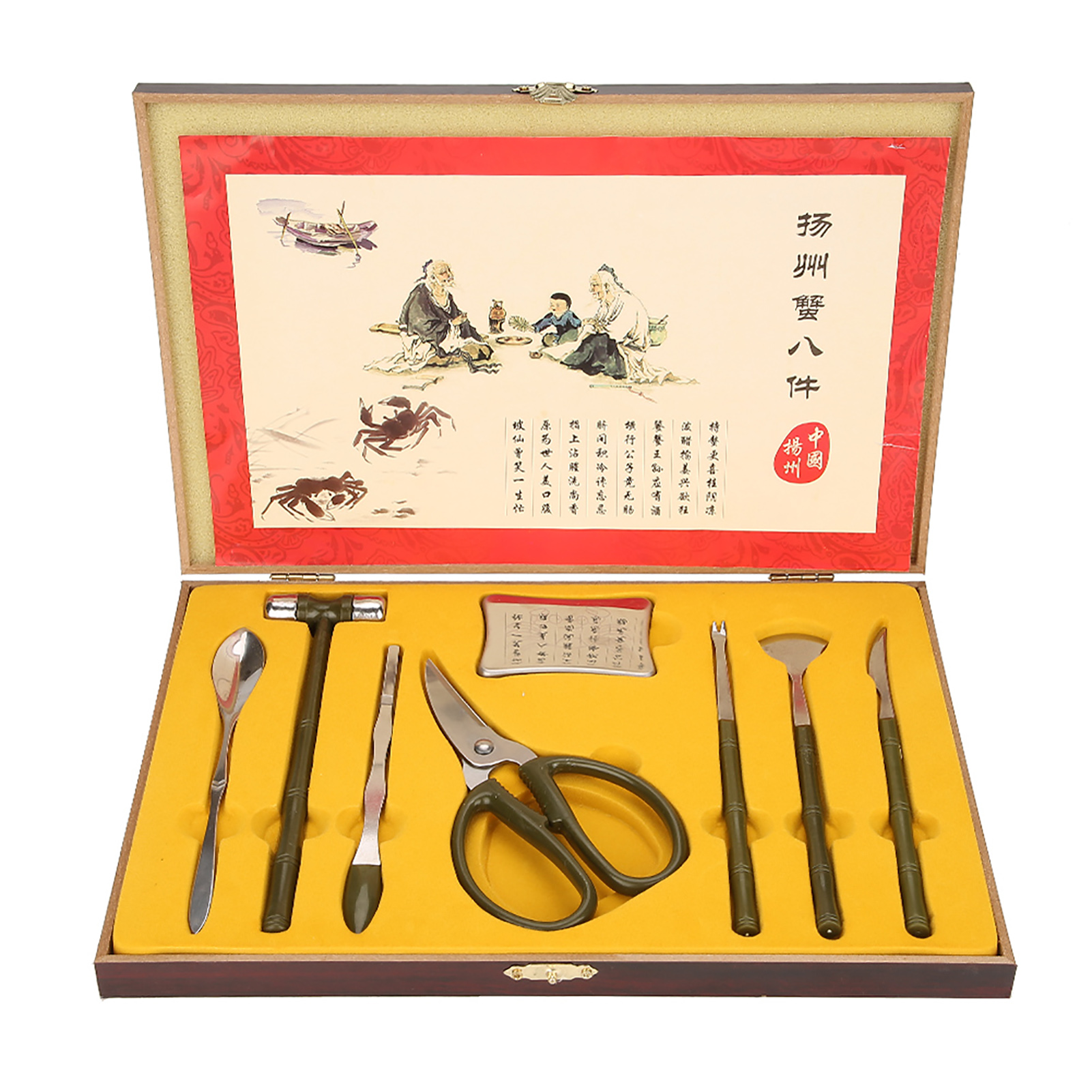 Set Mit 8 Hummer- Und Krabbenzangen Aus Edelstahl (geschenk)