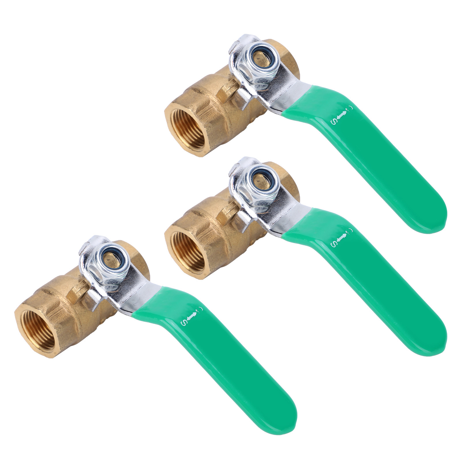 3/8"-kugelhahn Aus Messing, Korrosionsbeständiges Doppel-innengewinde, Für Wasserleitungen