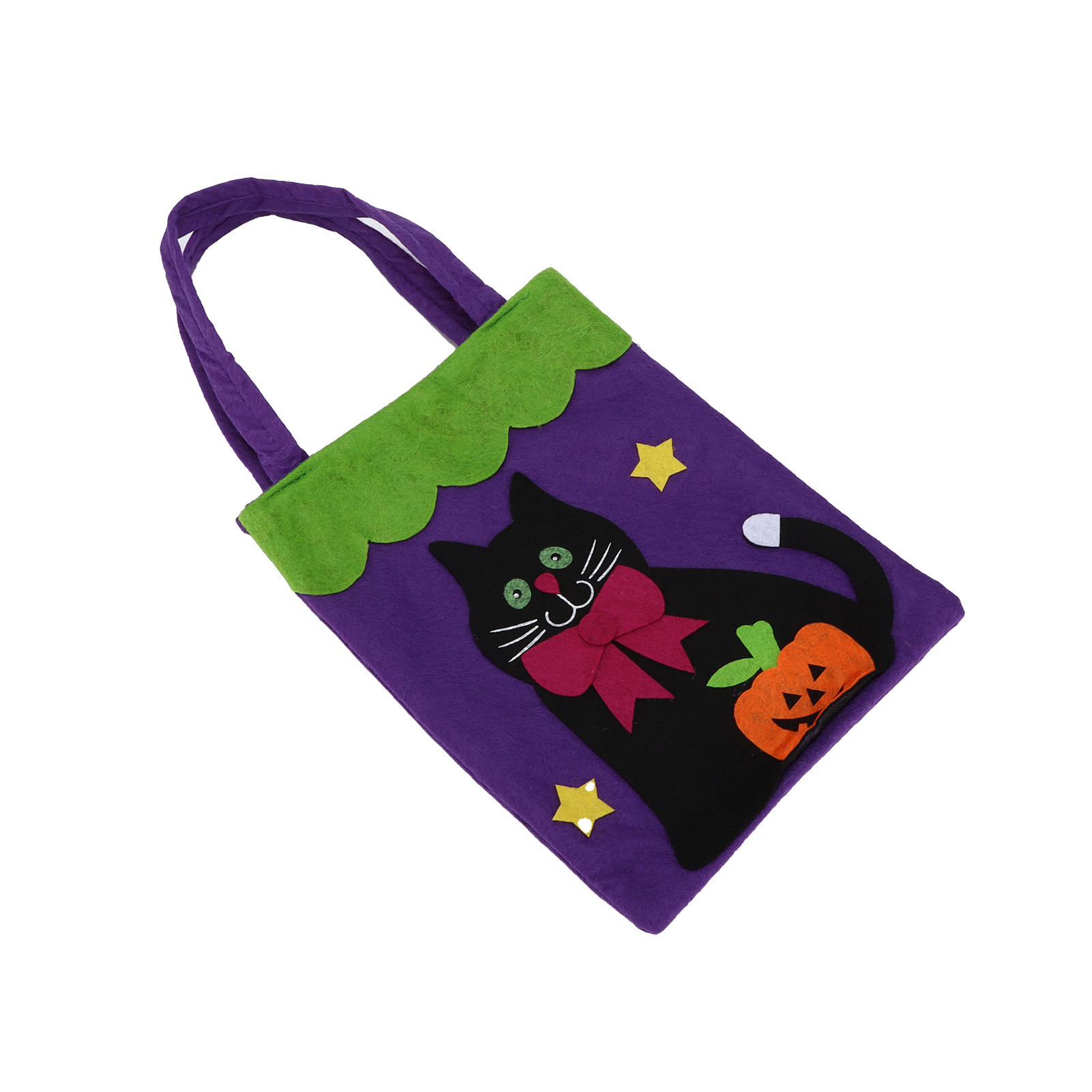Wiederverwendbare Halloween-tragetasche Mit Henkeln Für Thanksgiving Und Den Alltag. Schwarze Katze.