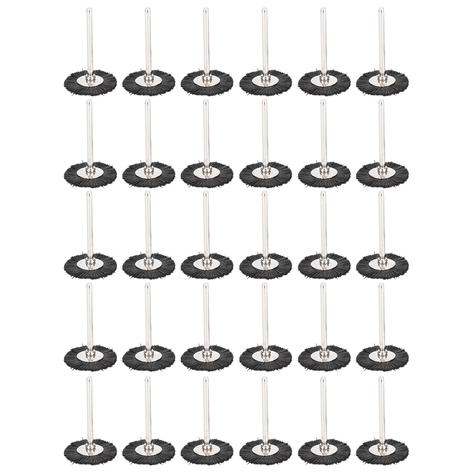 Set Mit 30 Mini-flachbürsten Zum Polieren Von Holz, Entfernen Von Rost, Korrosion Und Farbe.