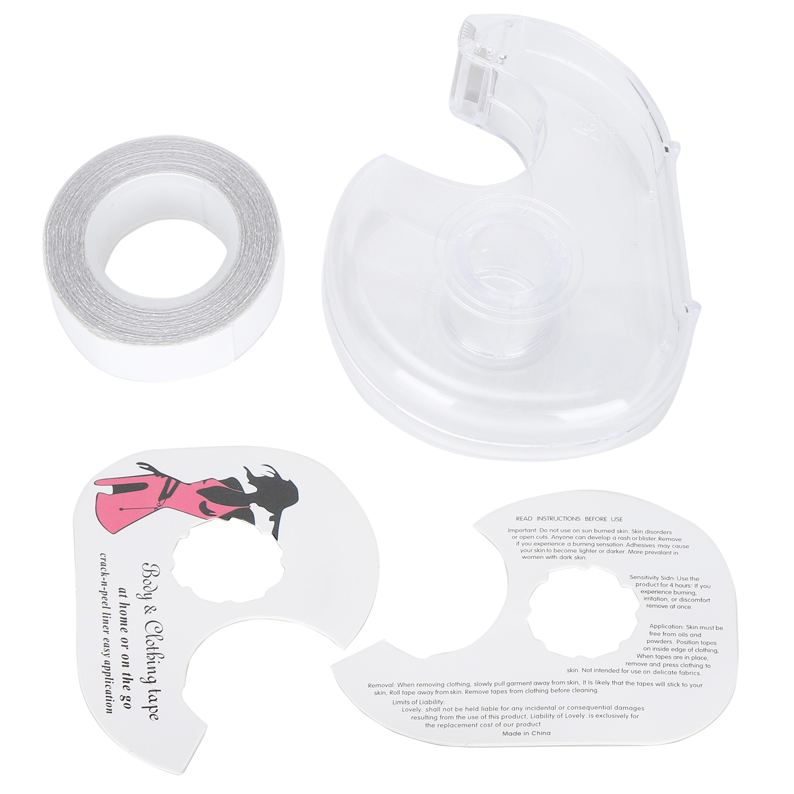 Tragbares Und Sicheres Doppelseitiges Klebeband Für Frauen, Ideal Für Kleidung Und Textilien.