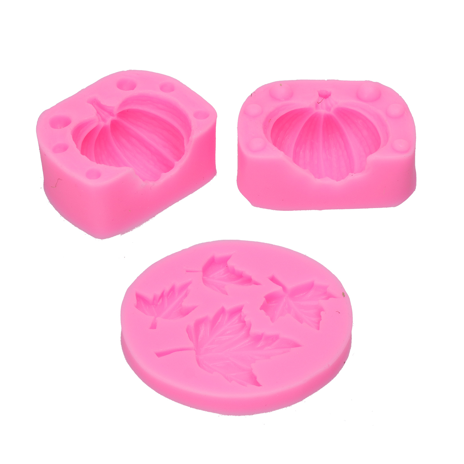 Silikonform In Kürbis- Und Ahornblattform Für Schokoladenkekse Und -kuchen. Silikonform Für Epoxidharz.
