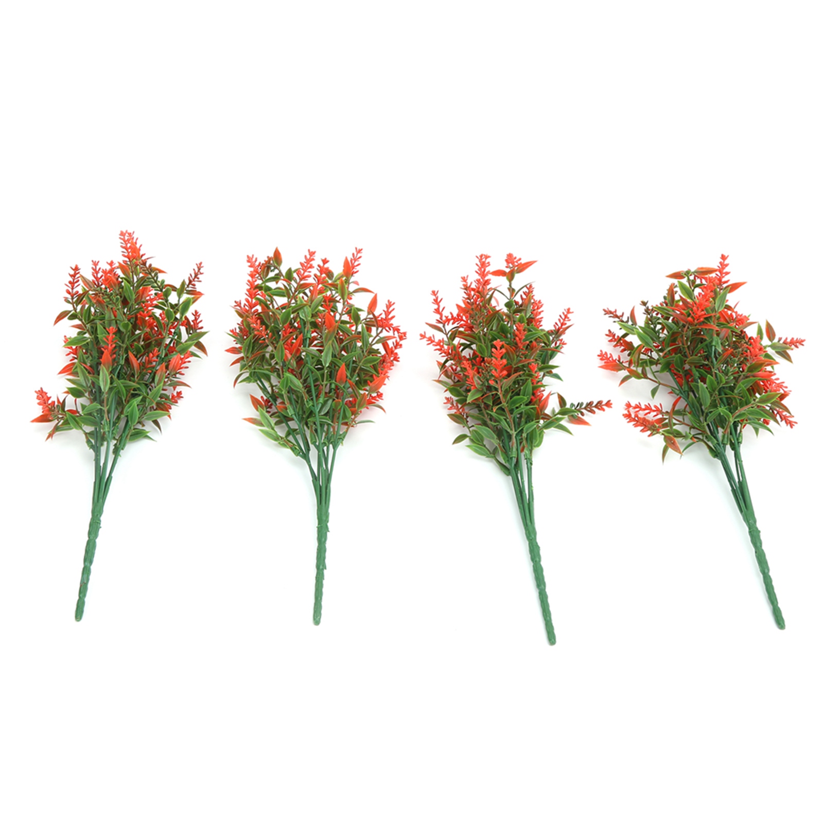Set Mit 4 Künstlichen Lavendelblüten In Leuchtenden Und Natürlichen Farben, Aus Kunststoff, Für Garten, Veranda Oder Fenster.