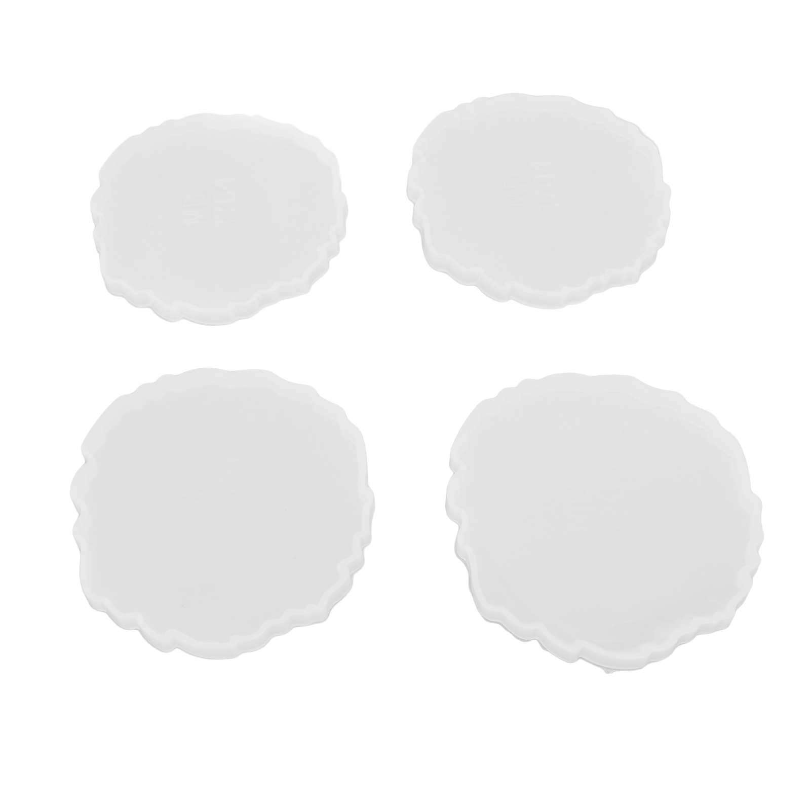 4-teilige Silikonform, Einzigartige Wellenform, Elastisch, Leicht Zu Lösen, Ideal Zur Herstellung Von Diy-untersetzern.