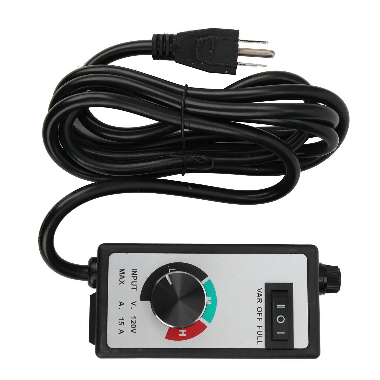 Elektronischer Lüfterdrehzahlregler, 120 V, 1500 W, 15 A, Us-stecker, 2 Meter Kabel