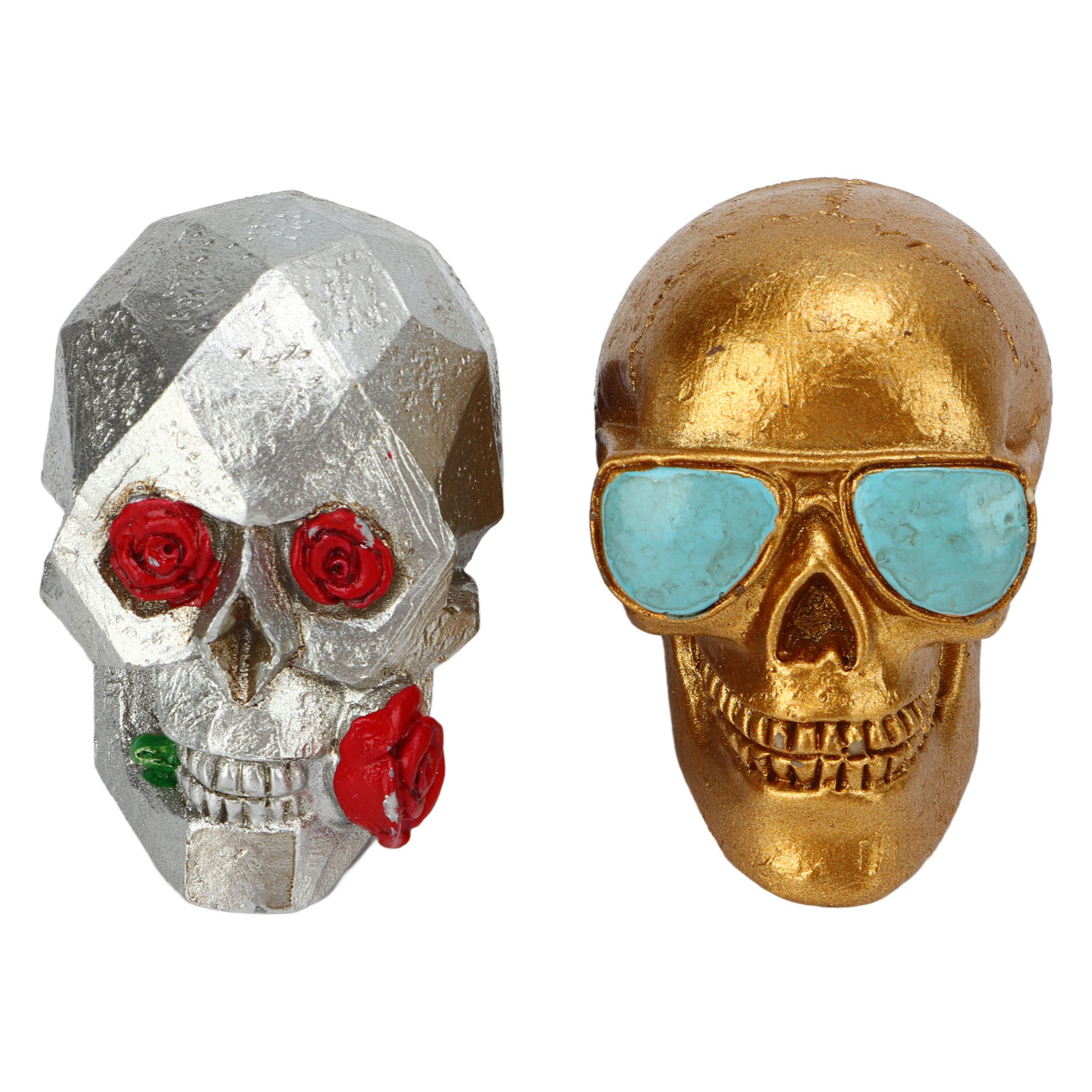Auto-lufterfrischer In Totenkopfform, Aromadiffusor Aus Kunstharz, Totenkopf- Und Rosendesign, Halloween-dekoration, Ideales Geschenk Für Die Lüftungsschlitze Im Auto.