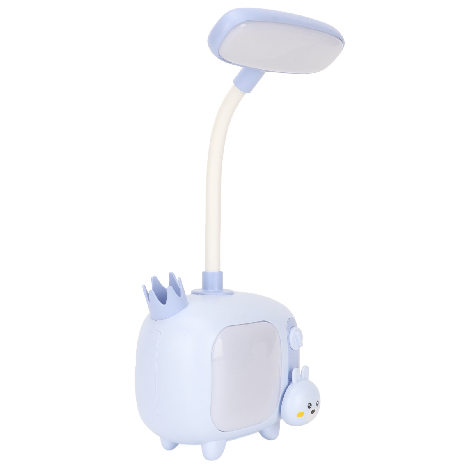 Leselampe Für Kinder, Tv-stil, Flexibler Schwanenhals, Usb-aufladbar, Sanftes Blaues Led-licht, Ideal Zum Lernen Und Arbeiten.